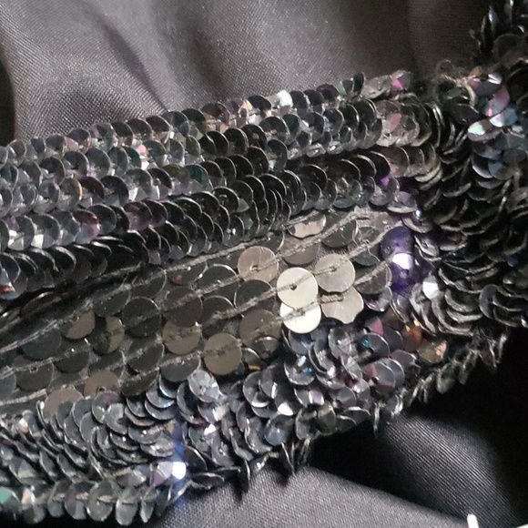 Linsiano Silk sequin dress size large Vintage - Picture 11 of 11